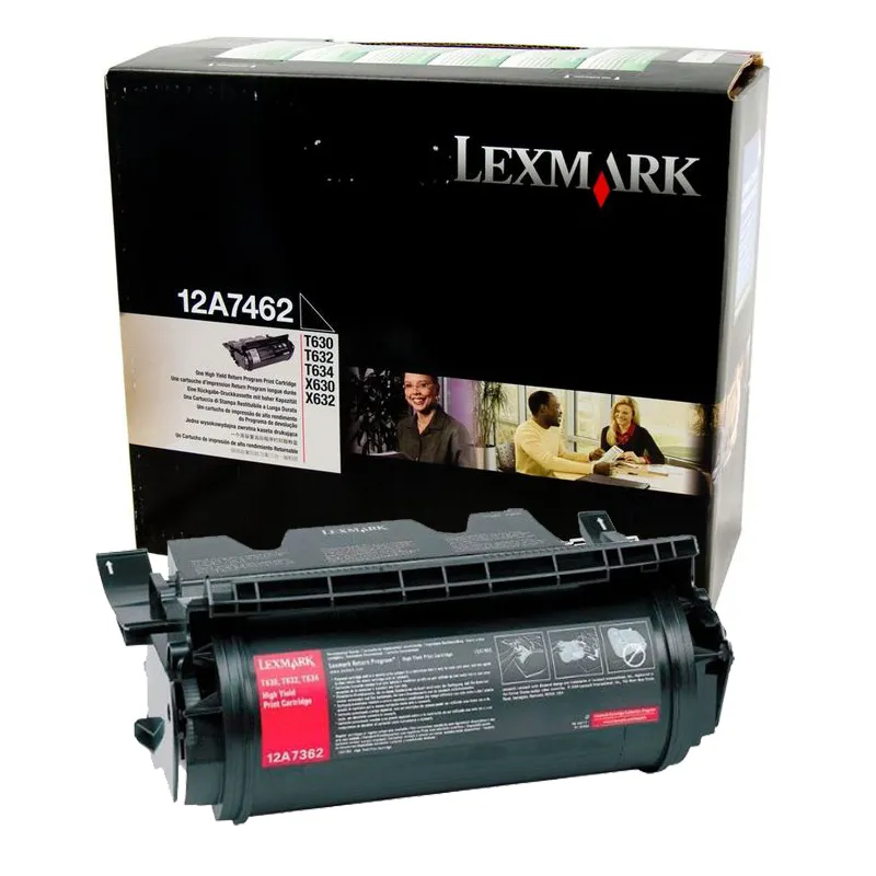 Заправка картриджа Lexmark 12A7462